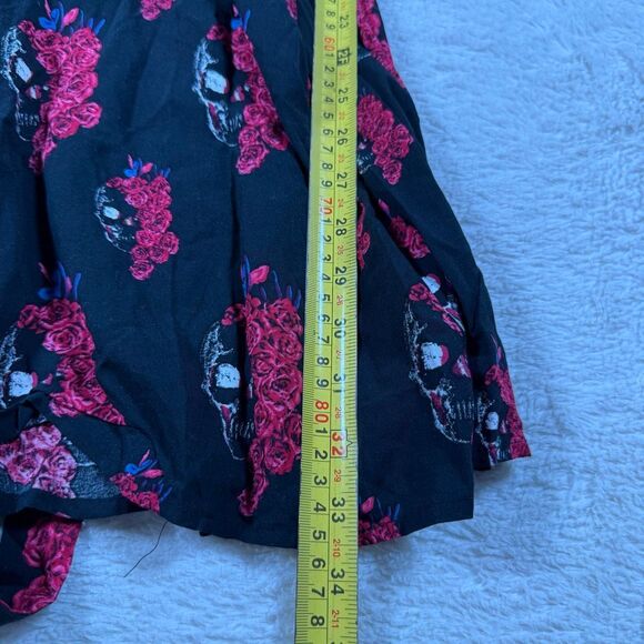 NWT Royal Bones Skull & Rose Knee Length Dress - Picture 7 of 7